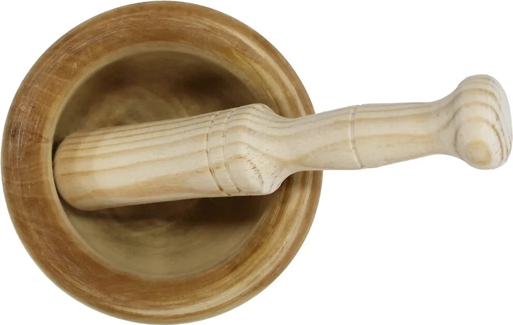 Mortaio Fackelmann in Legno 14cm con Pestello | Tradizione in Cucina