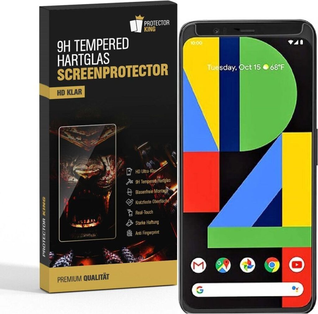 3x 9H Hartglas für Google Pixel 4 Panzerfolie Displayschutz Glasfolie HD KLAR