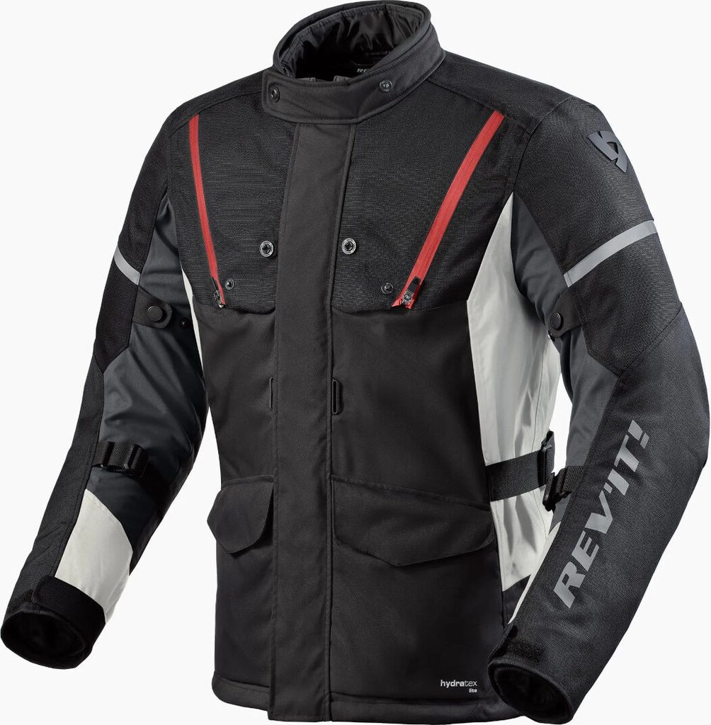 Revit Horizon 3 H2O Motorrad Textiljacke, schwarz/rot, XL