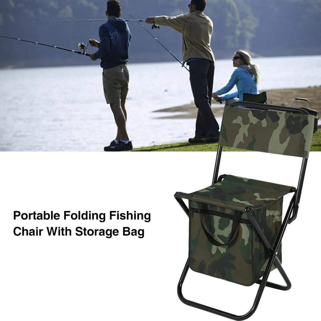 Chaise de camping pliable avec sangle et rangement - Modèle Trek-X2