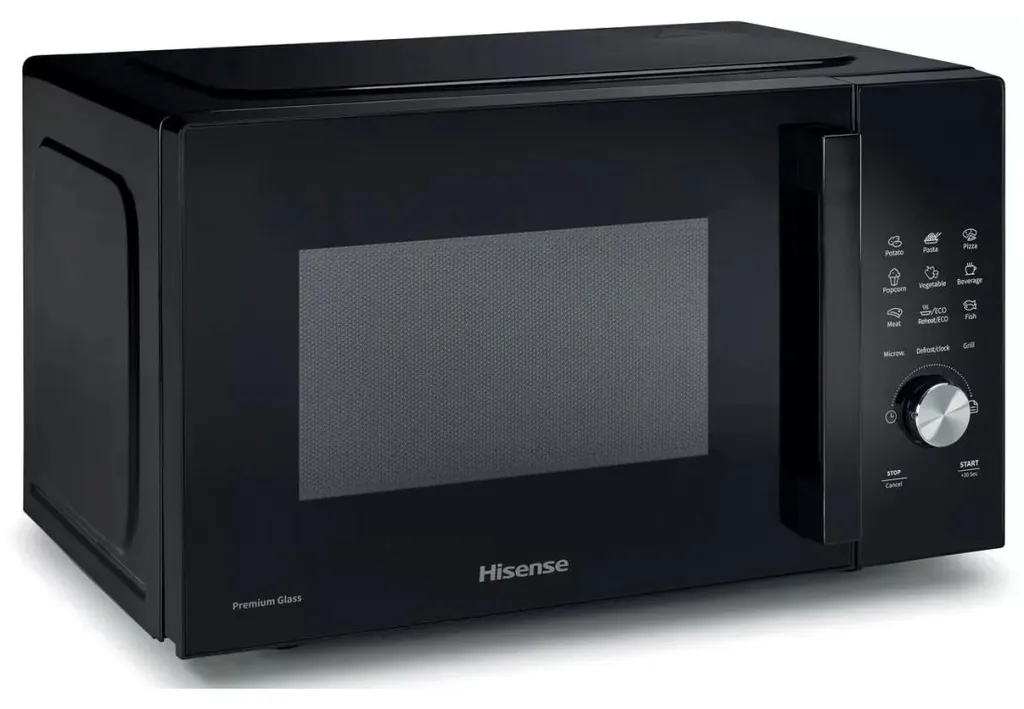 Hisense Micro-ondes Solo 23L 800W Noir - Commandes Sensitives Tactiles