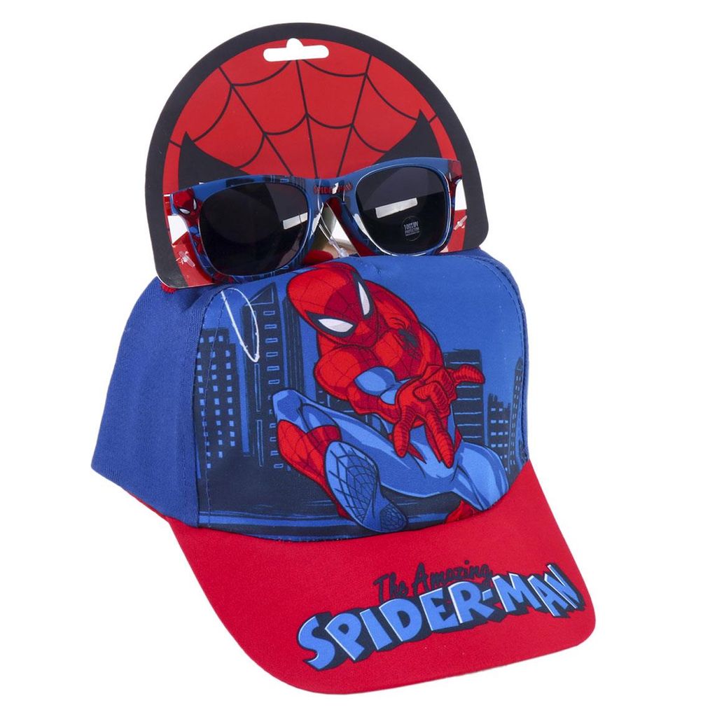 Cerda Group Spiderman Set Aus Mütze Und Sonnenbrille Blau Produktbild 