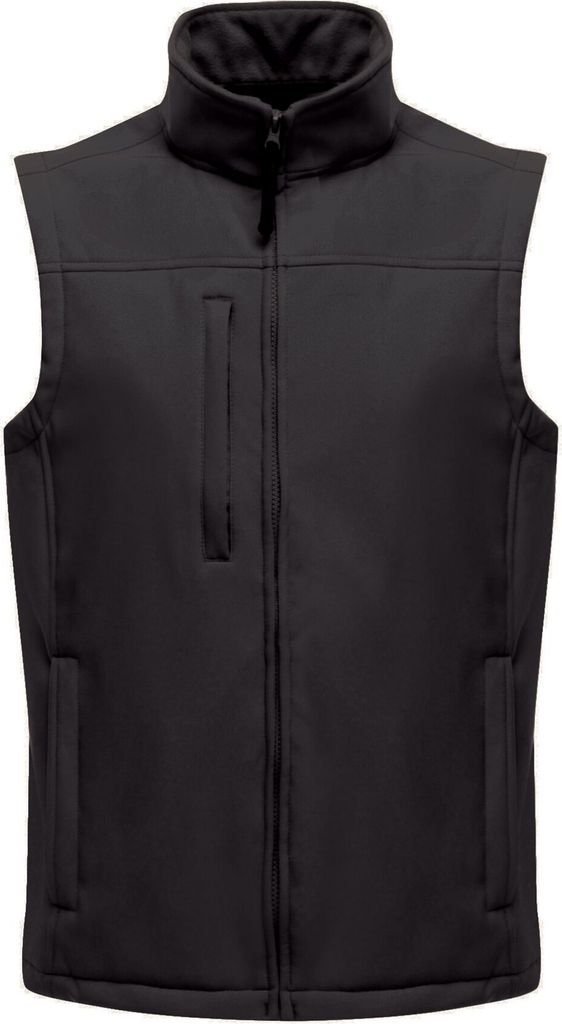 Regatta Herren Flux Softshell-Bodywarmer / Softshell-Weste, ärmellos, wasserabweisend RW1213 (M) (Schwarz)