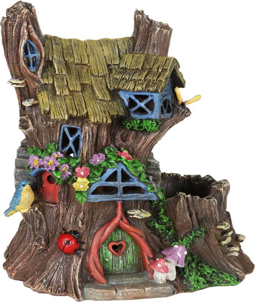 Mini-Holzhaus-Tischdekoration, niedliches Feengartenhäuschen, Miniaturgarten, Mikrolandschaftsdekoration, Geburtstagsgeschenk C