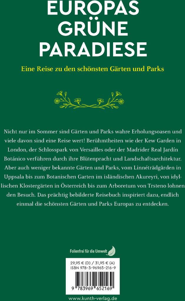 KUNTH Europas grüne Paradiese
