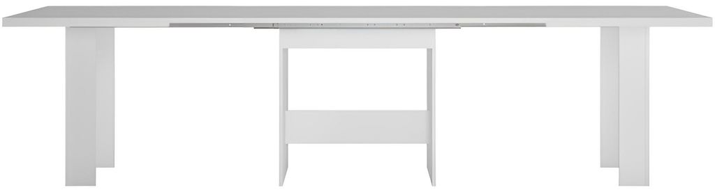 Design Esstisch WM-999 Weiß matt ausziehbar 140 - 300 cm Esszimmertisch