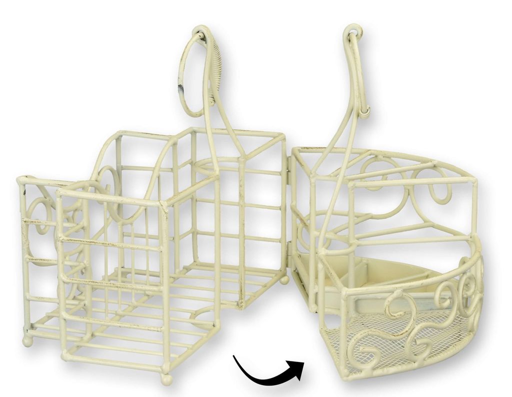 Besteck- und Serviettenhalter aus Eisen Replikat Retro Design Dekoration