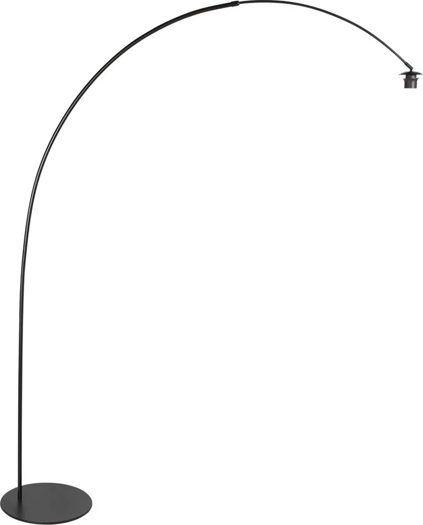 Anne Lighting Curve Lampadaire Noir en Métal E27 Modèle 4219ZW Chic