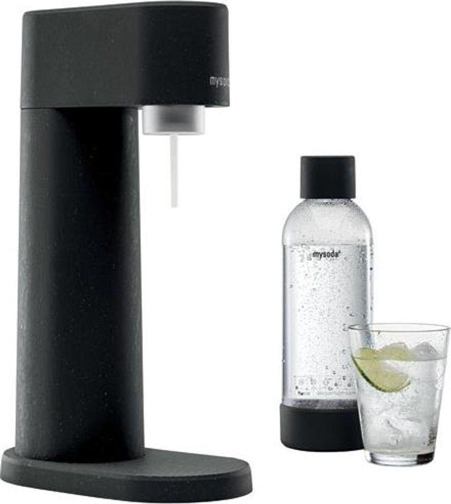 Pack machine à gazéifier l'eau + 1l bouteille - noir - Image du produit 