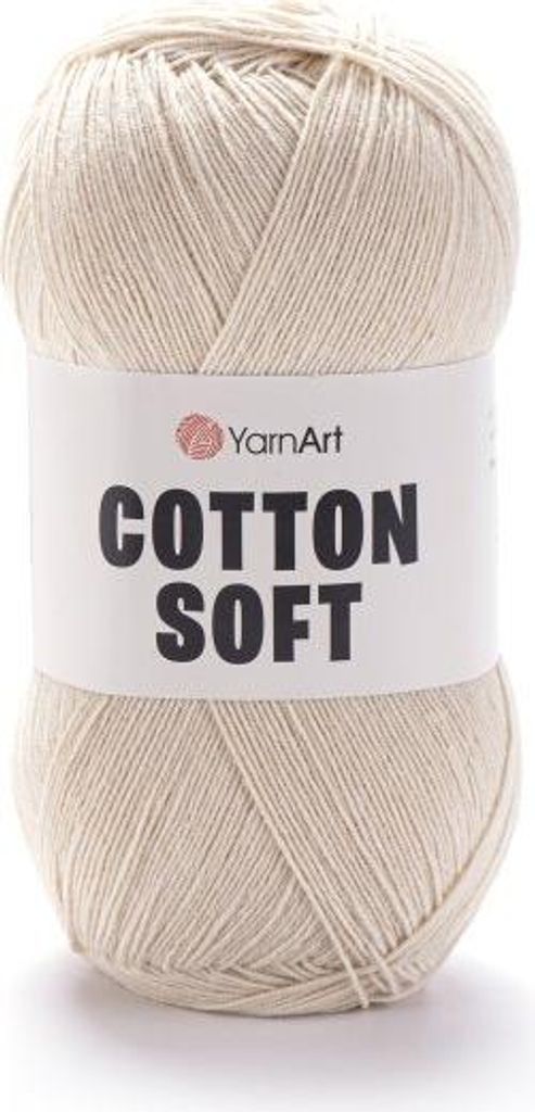 YarnArt Baumwolle Soft, 600m, 100g, Beige - Weiche Produktbild