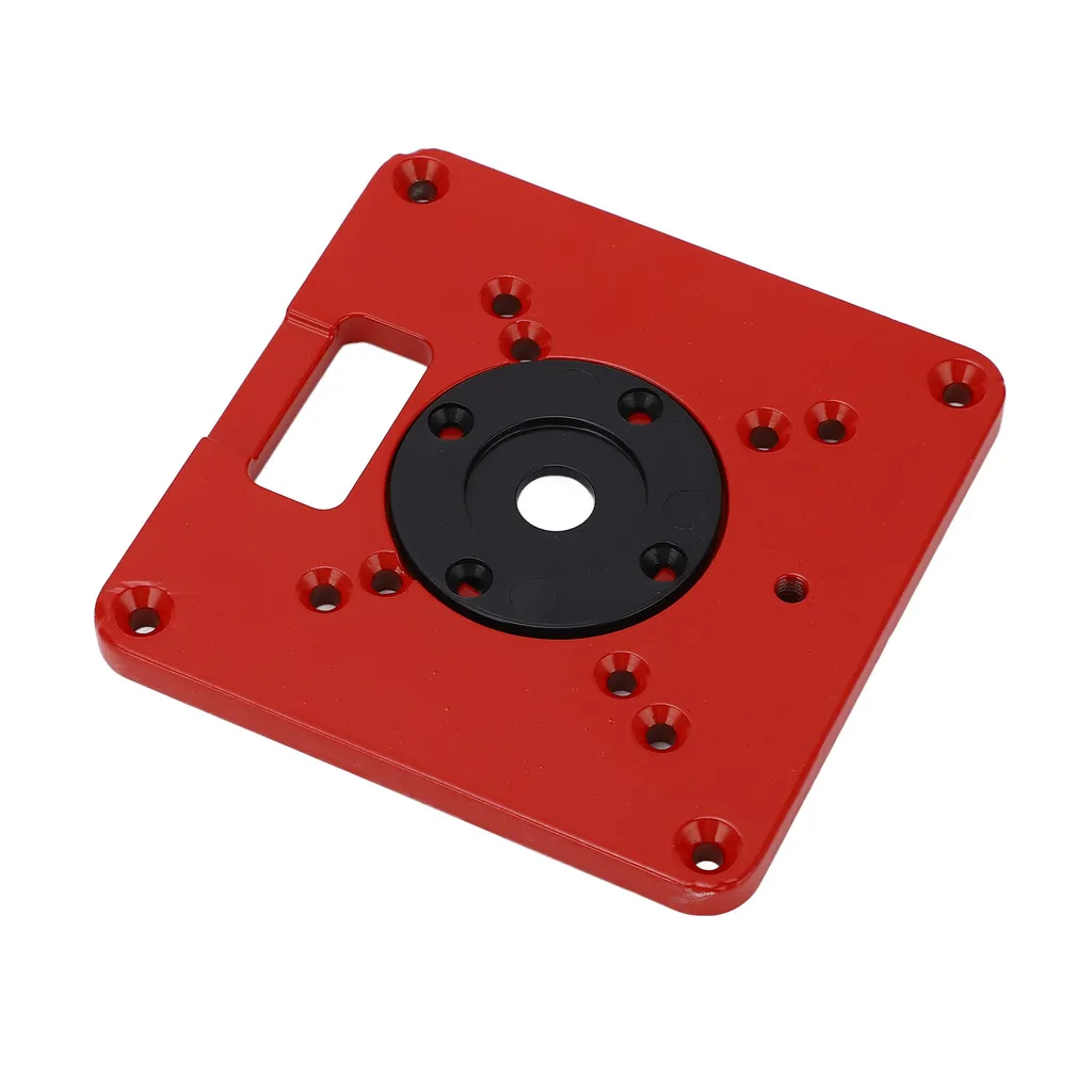 Piastra dell'inserto della tavola del router, piastra dell'inserto della tavola del router di alluminio, piastra dell'inserto della tavola del router universale, piastra della tavola del router dei banchi di lavorazione del legno, piastra dell'inserto di lavorazione del legno, piastra dell'inserto del router - 3