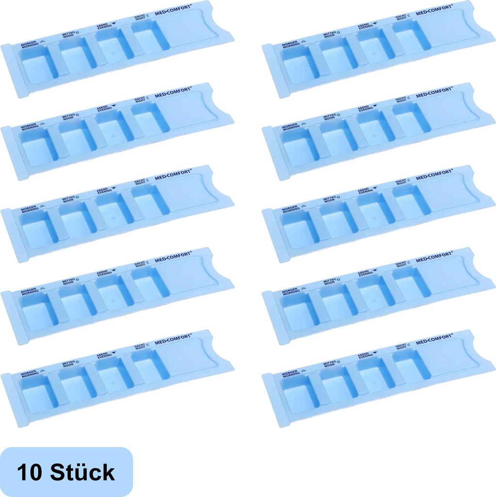 Med-Comfort - Medikamentendispenser - Tagesbehälter - blau Produktbild 