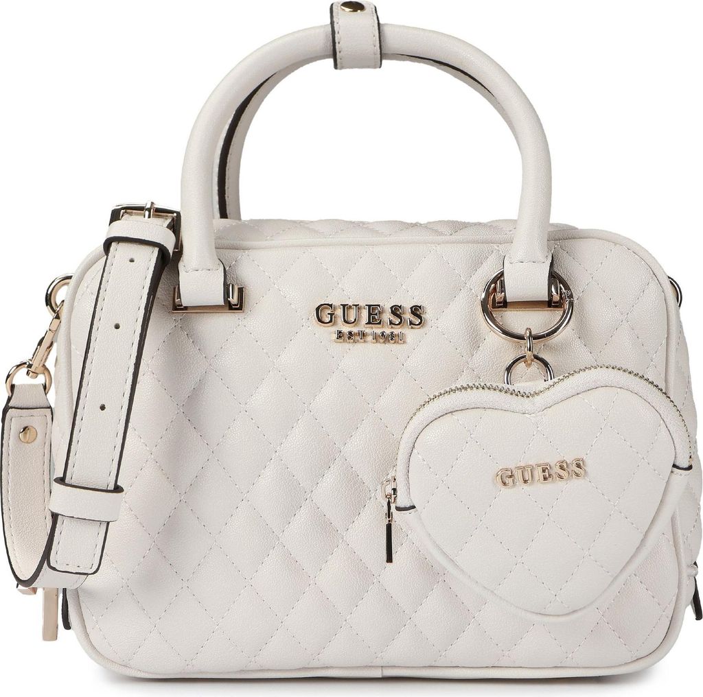 Guess Atabey Handtasche Polyurethan 24x9x18cm mit verstellbarem Umhängeriemen, Mehrfachtaschen