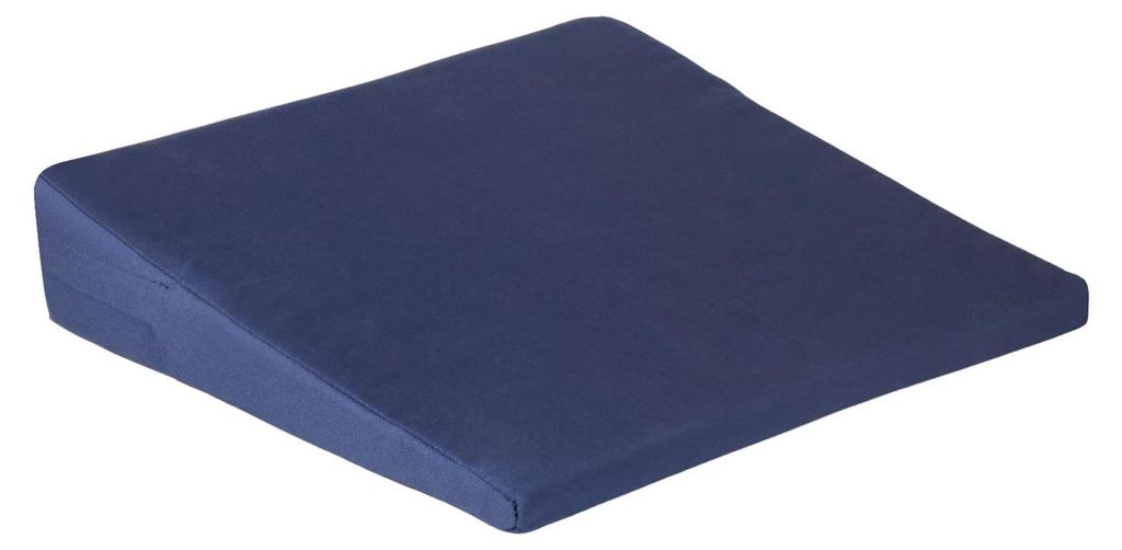 Keilförmiges Kissen mit abnehmbarem Bezug, Polyester, marineblau