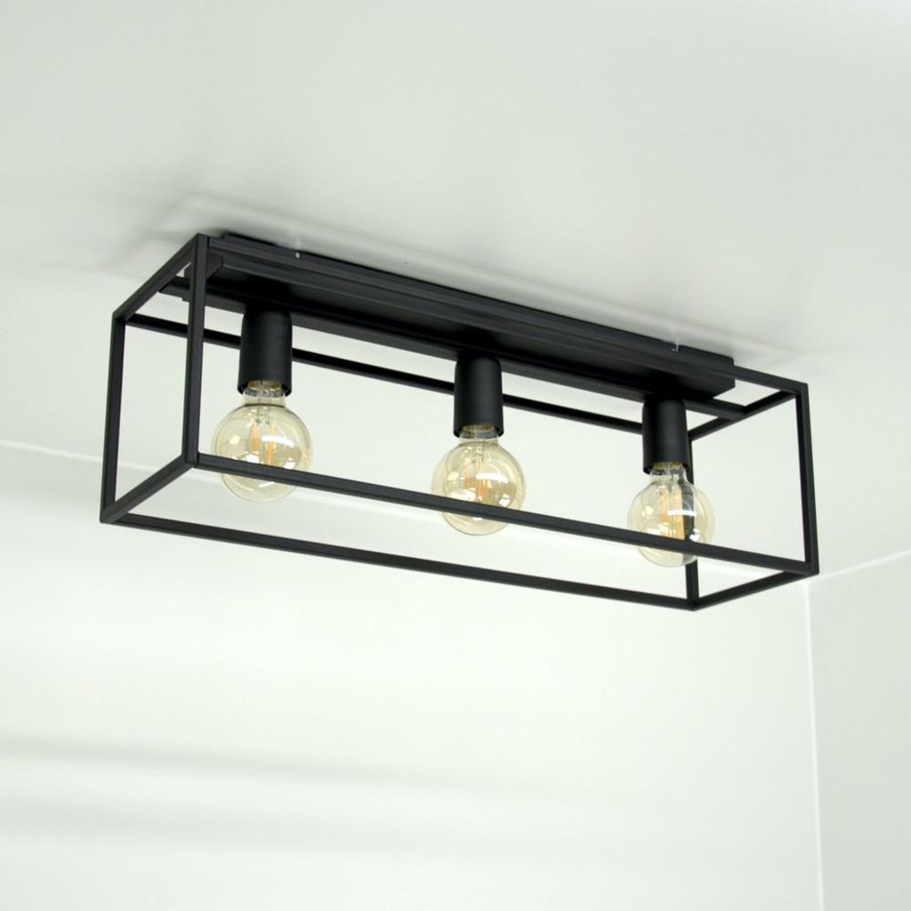 Moderné čierne stropné svietidlá Loft Horus 2866/Z-B-3 s 3 Obrázok produktu 