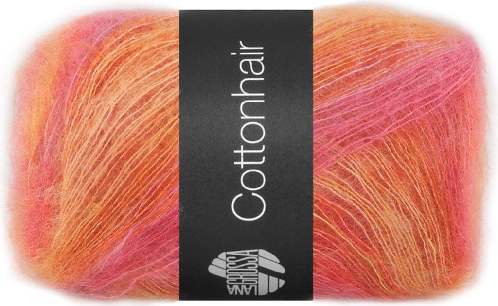 Lana Grossa - Baumwollehair 0101 hummer orange hellorange Produktbild 