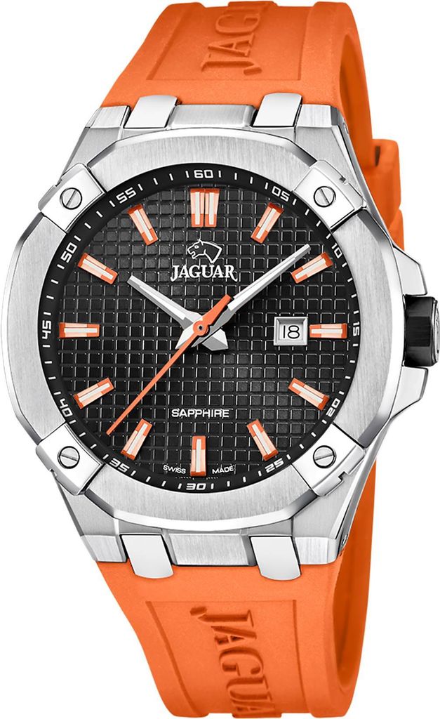 Armbanduhr Diplomatic Black - Orange Produktbild 