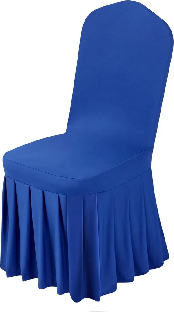 Offerta 30 Coprisedie Elasticizzati Blu | Poliestere per Eventi