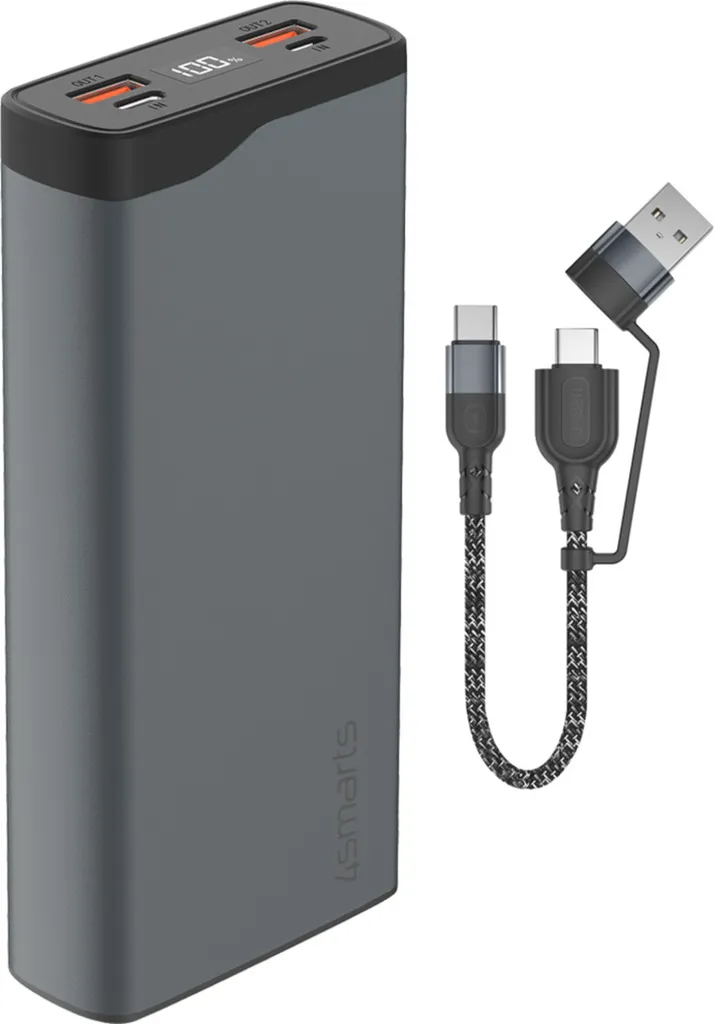 Ne tombez plus en panne de batterie : Powerbank 20000mAh 4smarts