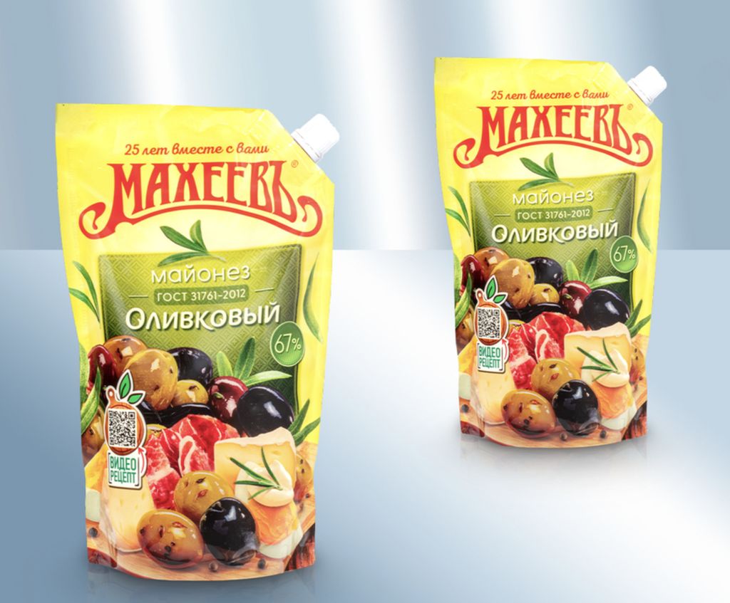 Macheew Maheev Mayonnaise mit Olivenöl 380g Махеев Майонез Produktbild 