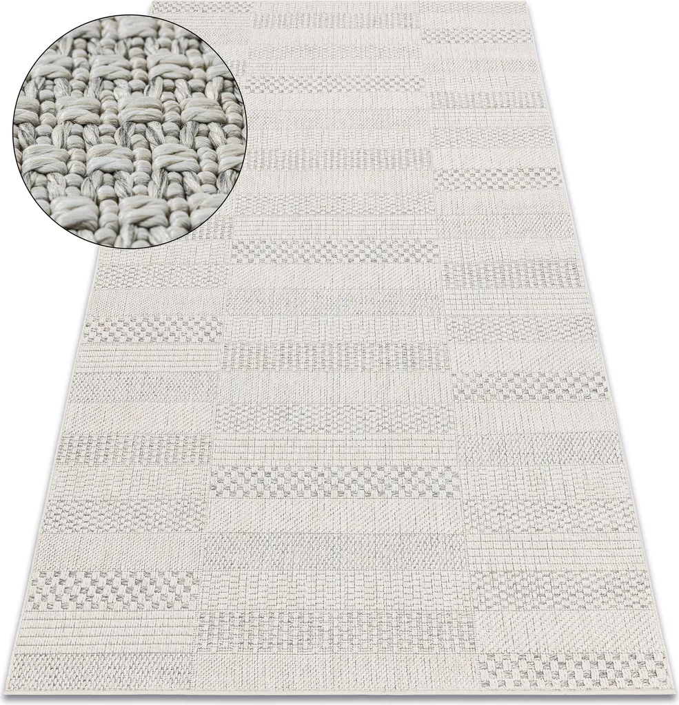 Dalle de moquette tissée ORIGI 3736 crème effet SISAL beige 78x150 cm
