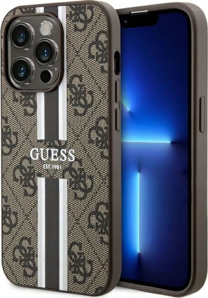 Cover iPhone 14 Pro Guess Marrone MagSafe | Protezione Rigida 4G