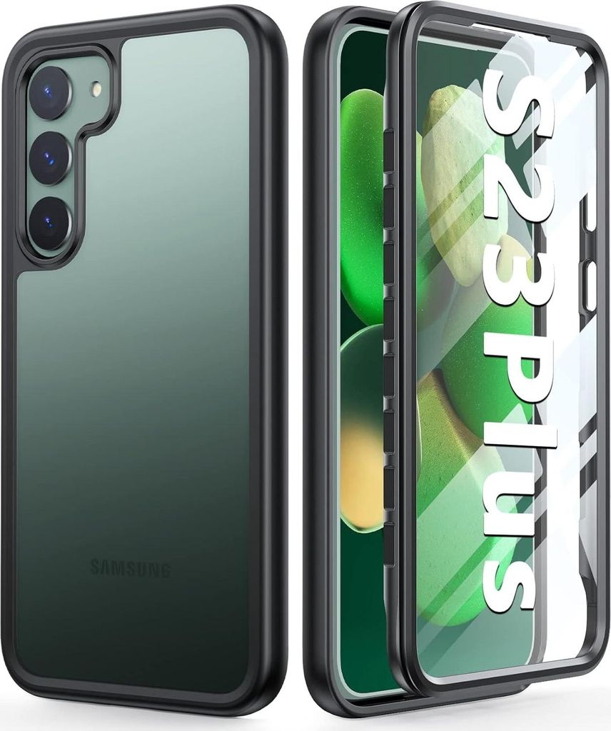 Stoßfängerhülle für Samsung Galaxy S23+, Schwarz, SM-S916B, SM-S916N, SM-S916U