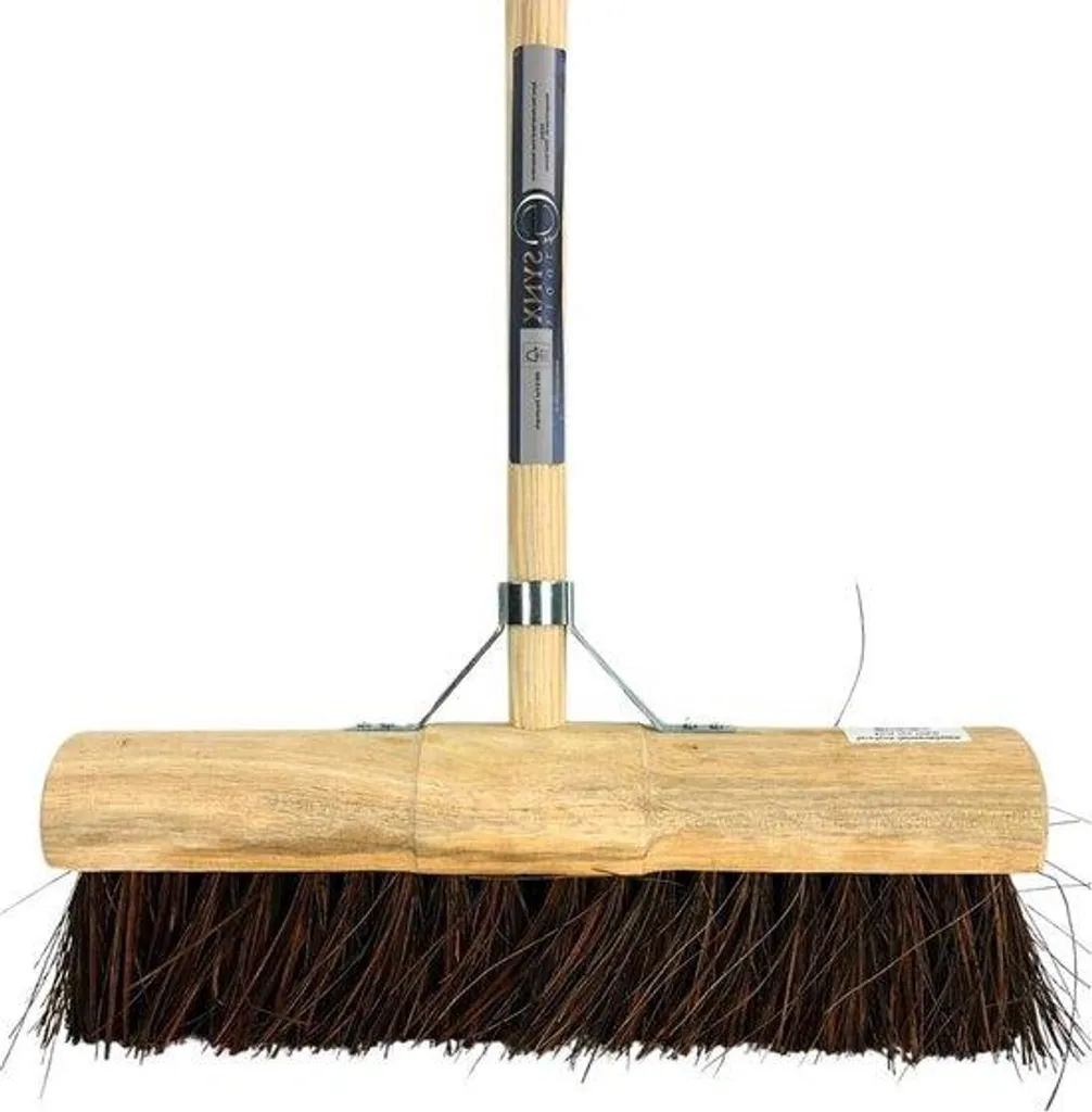 Balai en fibres dures naturelles 45 cm : robuste et ultra résistant