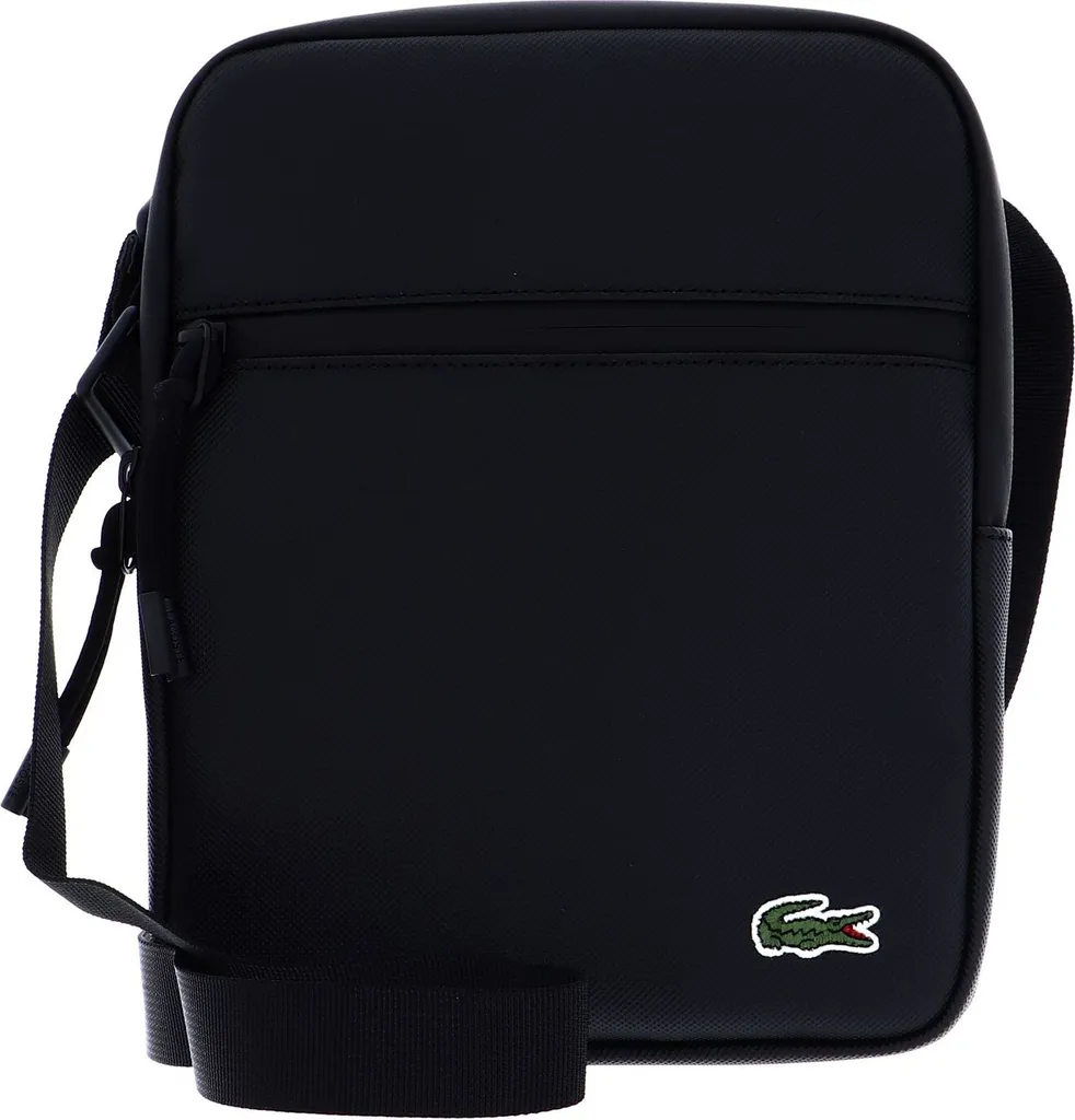 Lacoste Borsa Viaggio Flat Crossover LCST Noir - Leggera e Sicura - 1
