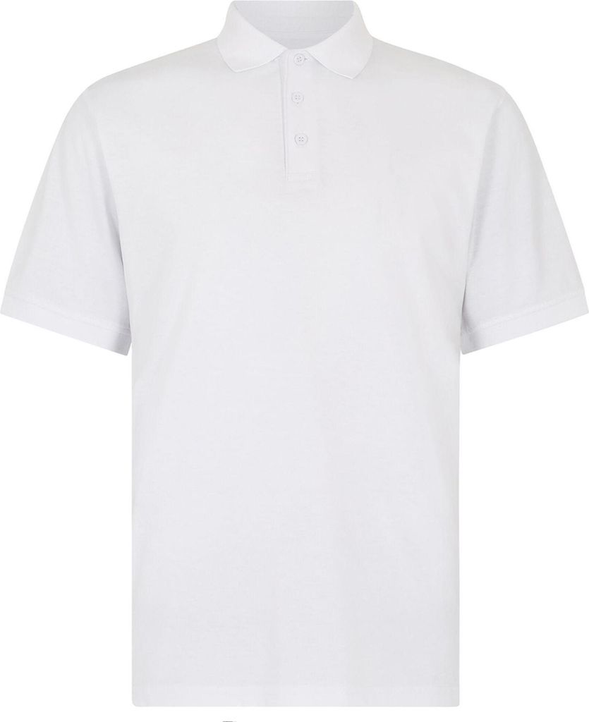 Kustom Kit - Poloshirt für Herren, Superwäsche 60°C, Jersey, Regulär BC7043 (XXL) (Weiß)