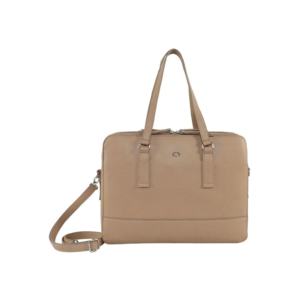 Sac à Épaule Businessshopper LHZ en Matière Synthétique Sable Marron