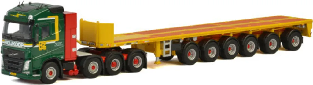 Camion Volvo FH4 8x4 avec remorque lestée 6 essieux Heijkoop WSI 1/50