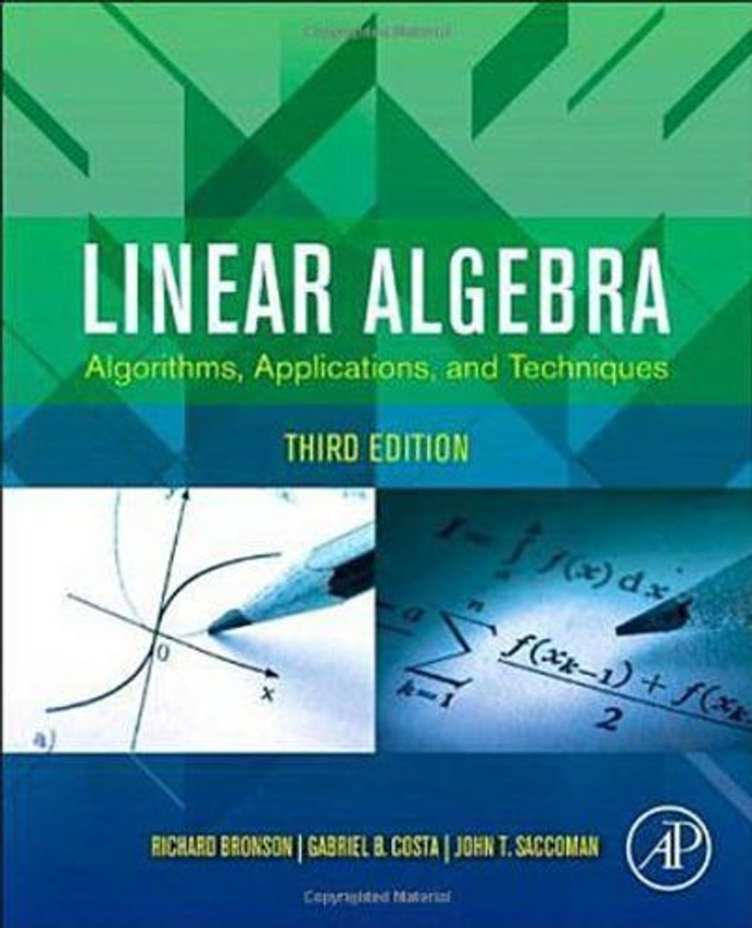 Bronson, R: Linear Algebra