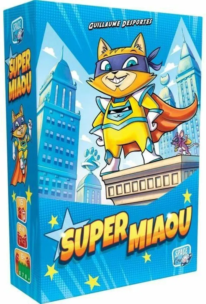 Jeu de société de voyage Super Meow Asmodee - Idéal pour les vacances