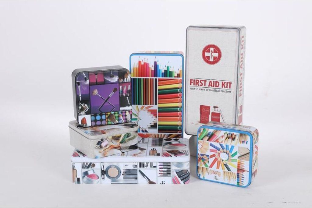 12 Stück Metalldosen 15x15x7cm Ordnen Sammeln Aufbewahren verschiedene Designs