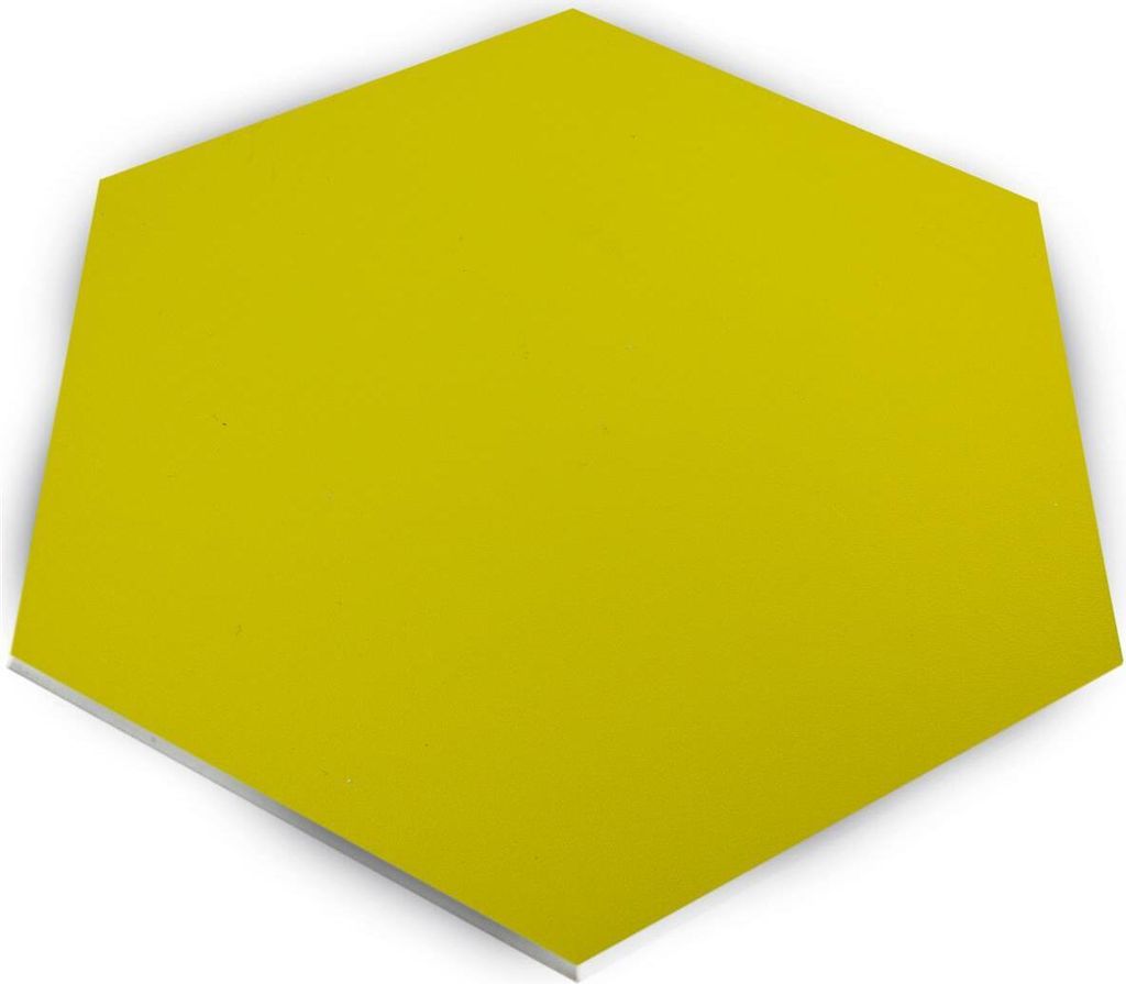 Vinyl Sechseck Wandfliese Century Selbstklebend Gelb