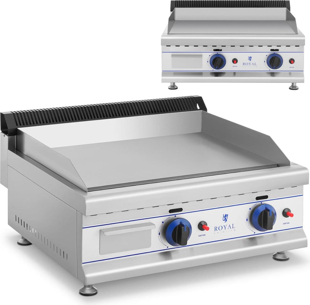 Grill Podwójny Gładki Gazowy Na Gaz Lpg / Propan-Butan 2 X Zdjęcie produktu 