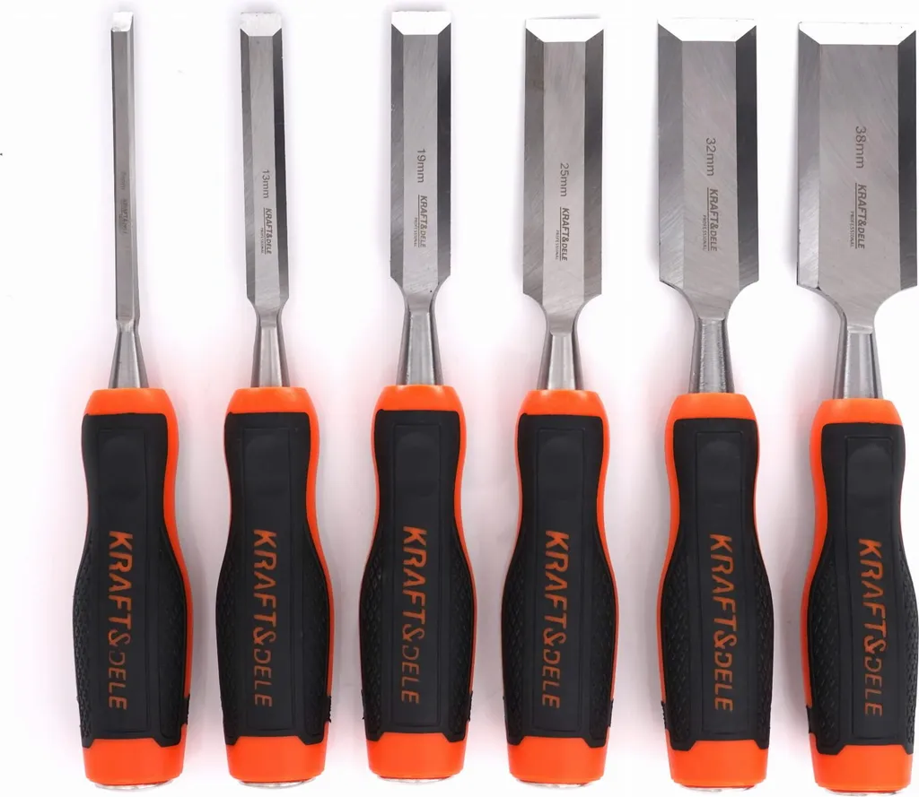 Scalpelli Legno 6 Pezzi Kraft&Dele KD11772 - Eccellenza in Falegnameria