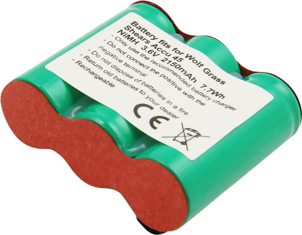 Avizar, Akku Wolf Accu 45 Grasschere 3,6 V 2150 mAh NiMH, Grün