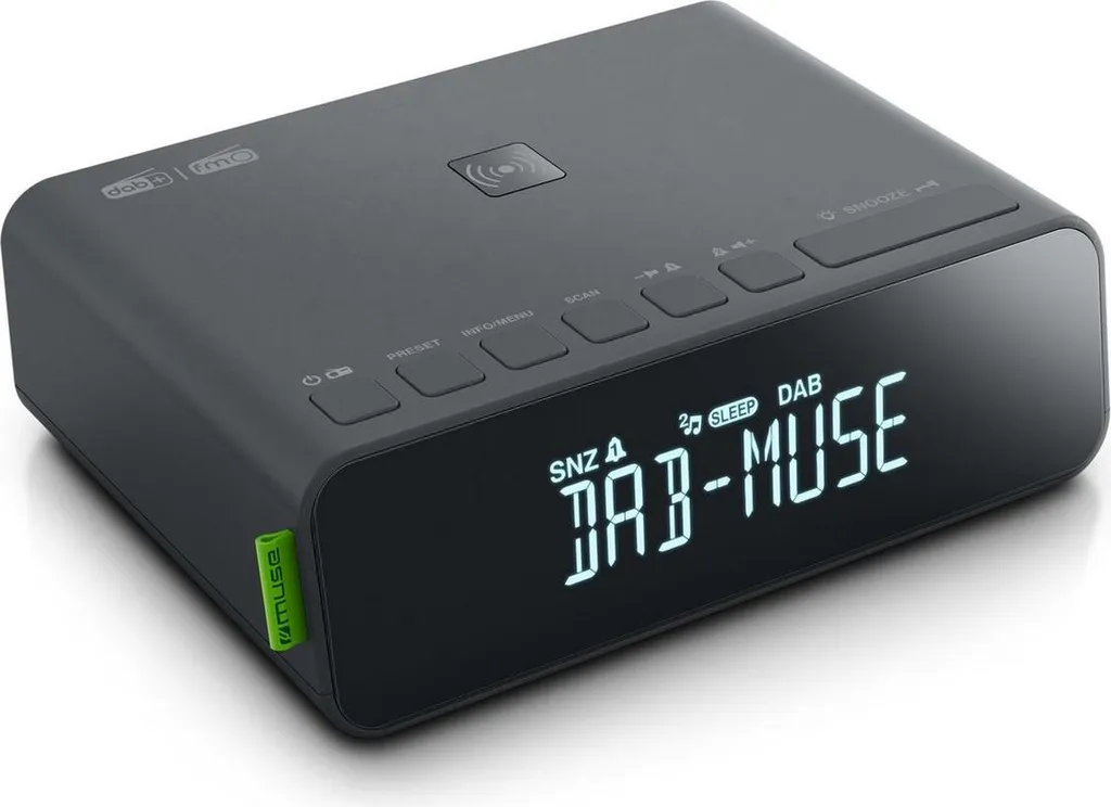 Radio Réveil DAB+ Muse M-175 DBI pour Chambre et Bureau avec Son Numérique