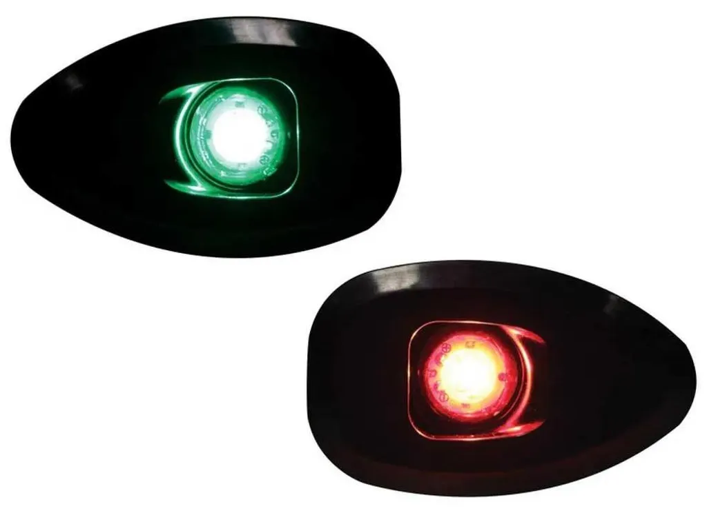 Feux MICRO LED 112,5° sans trous montage latéral boîtier noir 12V