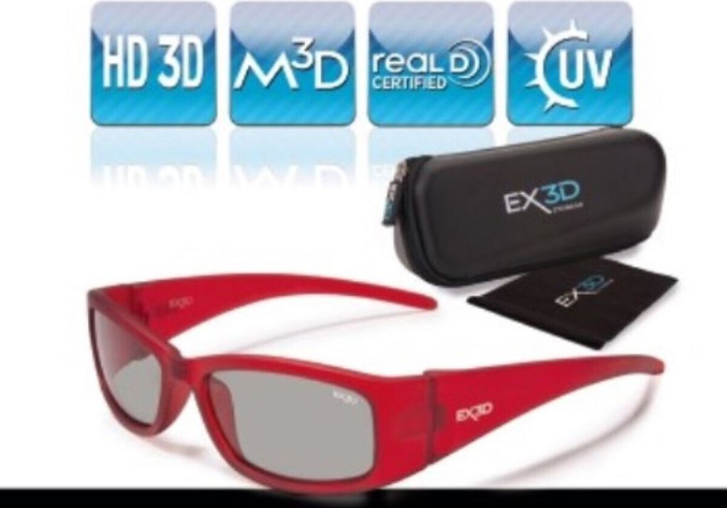 okulary polaryzacyjne 3D dla dzieci czerwone Zdjęcie produktu