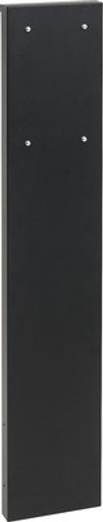 MEFA Säule 72 Stahl pulverbeschichtet BxHxT 205/1100/47 mm Tiefschwarz RAL 9005 Struktur