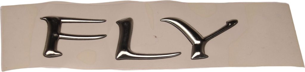 Piaggio Schriftzug Emblem, Fly, chrom kompatibel mit Piaggio Fly 1 50 - 150 ccm