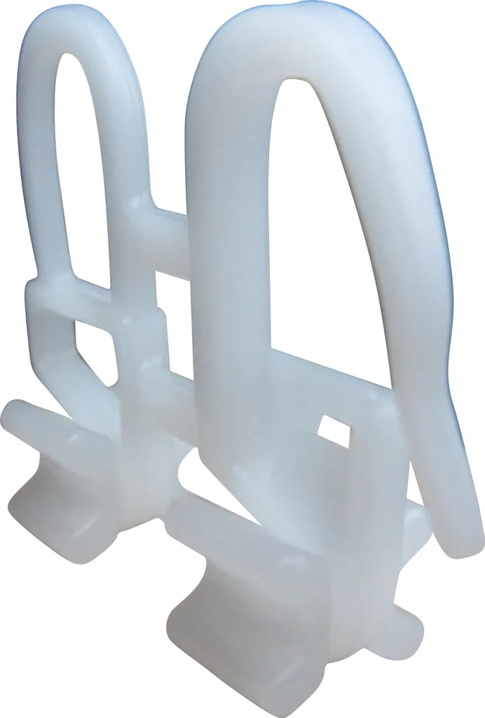 rewagi 100 pezzi X - Carrello per tende con ganci per pieghe - scanalatura di scorrimento - ganci per tende da 6 mm, ganci a clip, accessori per tende