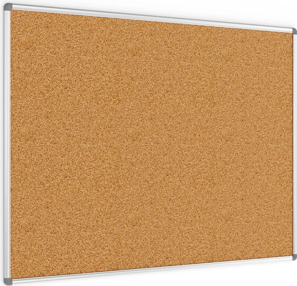 Bacheca in Sughero 120x90 con Cornice in Alluminio: Qualità Professionale