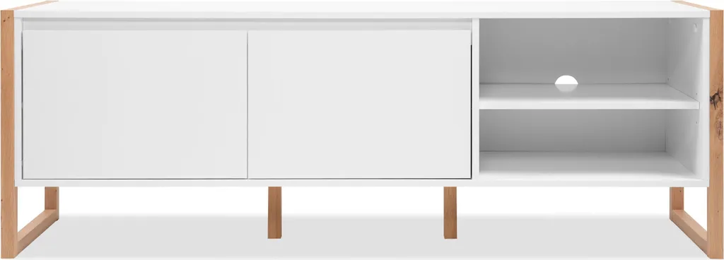 Meuble TV Salon 160 cm DENVER Idéal pour Grand Écran et Console de Jeu