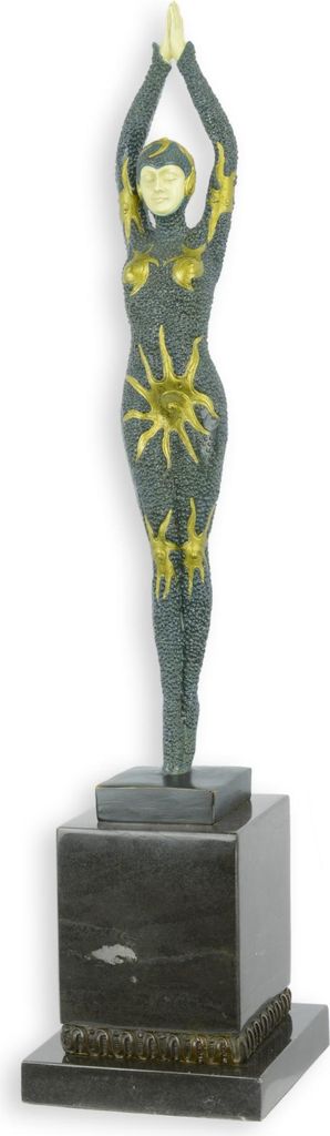 Bronzeskulptur „Starfish“ nach Chiparus Replikat Retro Design Dekoration