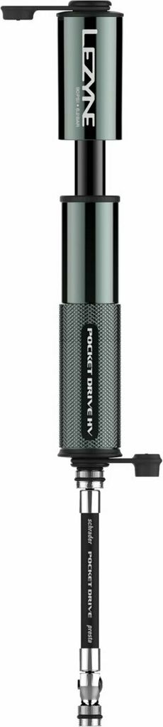 Lezyne Pocket Drive HV Lite Grey Mini-Fahrradpumpe