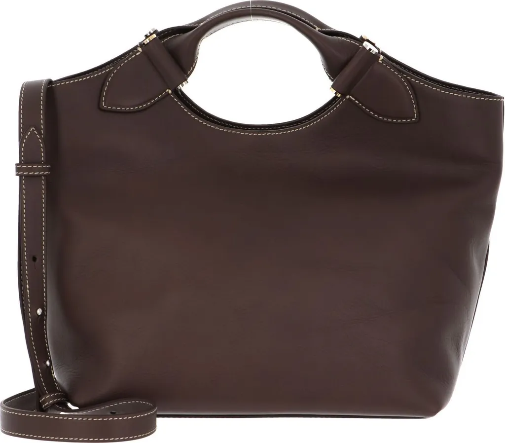 Sac épaule Teddy Tote DECADENT en cuir véritable coloris Mocha brun
